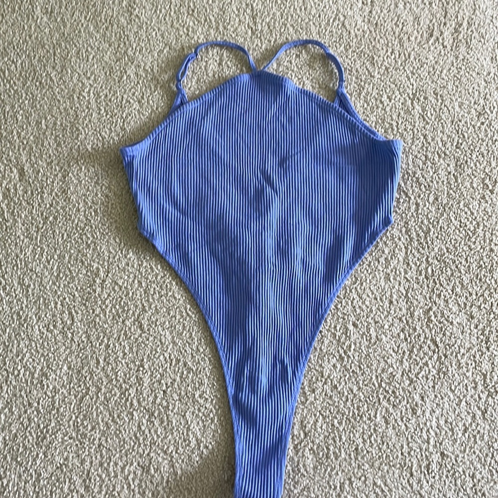 Purple body suit